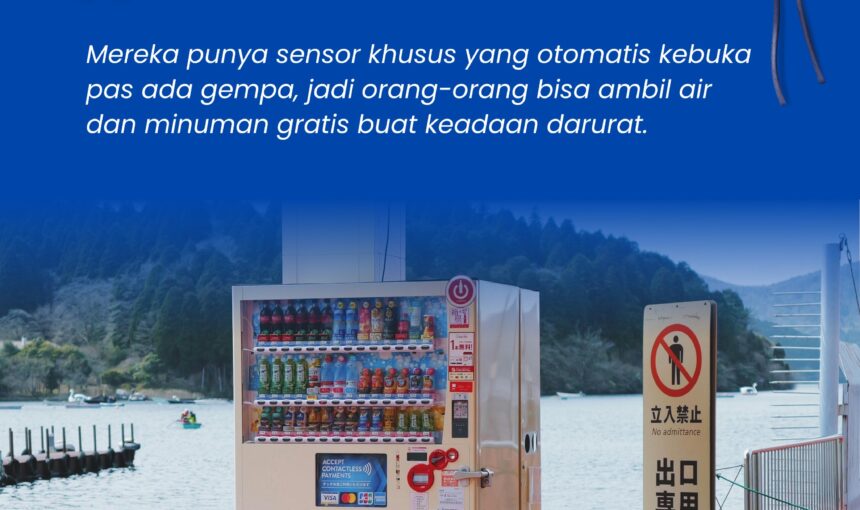 VENDING MACHINE JEPANG: BUKAN CUMA JUAL MINUMAN, TAPI JUGA PENYELAMAT SAAT GEMPA!
