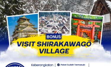 OPEN TRIP WINTER JAPAN (OSAKA – KYOTO -SHIRAKAWAGO – TOKYO) FEBRUARI 2026