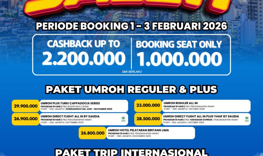 Wujudkan Rindu Baitullah: Promo Hot Sale Umrah Oktober 2026 Cuma 23 Juta All In!