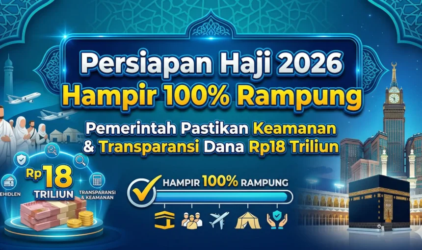 Persiapan Haji 2026 Hampir 100% Rampung, Pemerintah Pastikan Keamanan & Transparansi Dana Rp18 Triliun