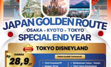 FLASH SALE!! OPEN TRIP JAPAN GOLDEN ROUTE LIBURAN AKHIR TAHUN DESEMBER 2026