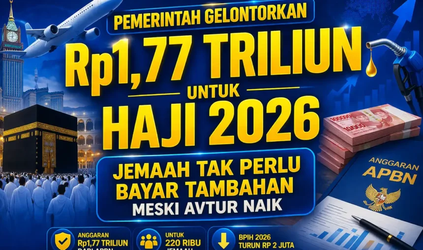Pemerintah Gelontorkan Rp1,77 Triliun untuk Haji 2026, Jemaah Tak Perlu Bayar Tambahan Meski Avtur Naik
