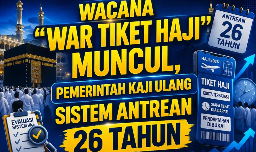 Wacana “War Tiket Haji” Muncul, Pemerintah Kaji Ulang Sistem Antrean 26 Tahun