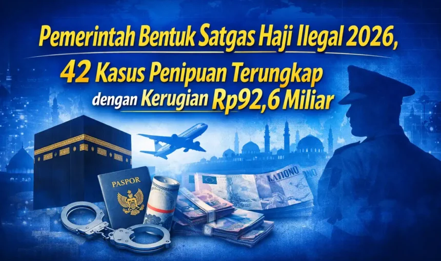 Pemerintah Bentuk Satgas Haji Ilegal 2026, 42 Kasus Penipuan Terungkap dengan Kerugian Rp92,6 Miliar