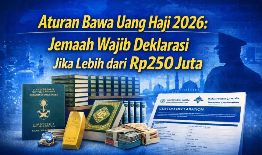 Aturan Bawa Uang Haji 2026: Jemaah Wajib Deklarasi Jika Lebih dari Rp250 Juta