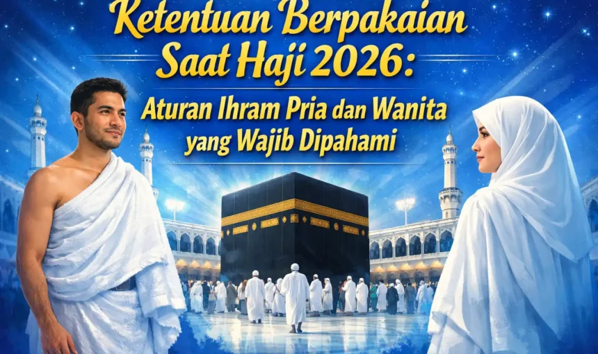 Ketentuan Berpakaian Saat Haji 2026: Aturan Ihram Pria dan Wanita yang Wajib Dipahami