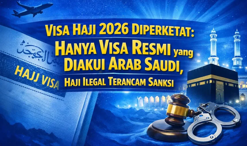 Visa Haji 2026 Diperketat: Hanya Visa Resmi yang Diakui Arab Saudi, Haji Ilegal Terancam Sanksi