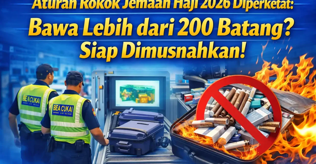 Aturan Rokok Jemaah Haji 2026 Diperketat: Bawa Lebih dari 200 Batang? Siap Dimusnahkan!
