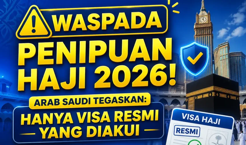 Waspada Penipuan Haji 2026! Arab Saudi Tegaskan: Hanya Visa Resmi yang Diakui
