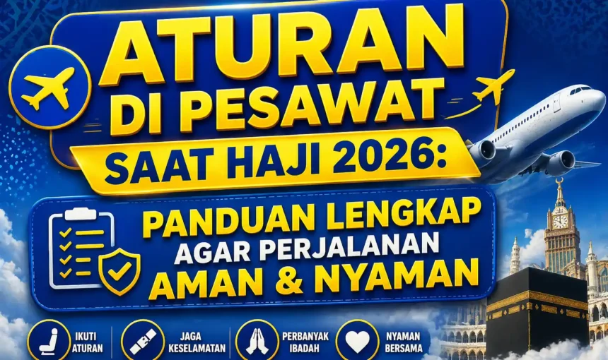 Aturan di Pesawat Saat Haji 2026: Panduan Lengkap Agar Perjalanan Aman & Nyaman