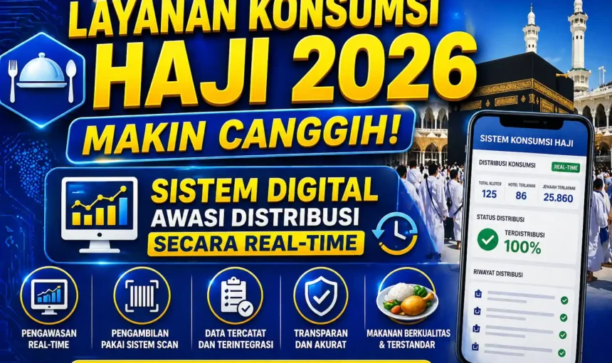 Layanan Konsumsi Haji 2026 Makin Canggih! Sistem Digital Awasi Distribusi Secara Real-Time