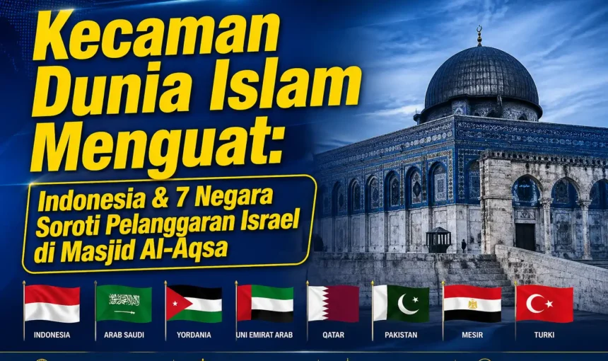 Kecaman Dunia Islam Menguat: Indonesia & 7 Negara Soroti Pelanggaran Israel di Masjid Al-Aqsa