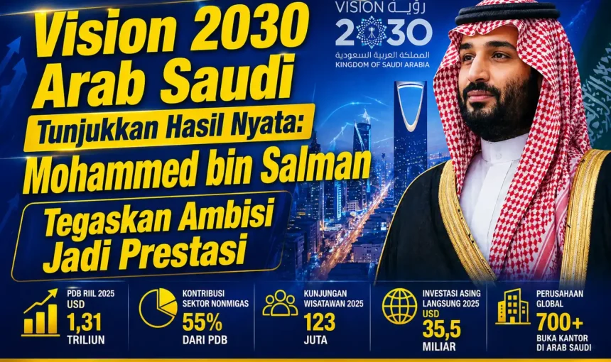 Vision 2030 Arab Saudi Tunjukkan Hasil Nyata: Mohammed bin Salman Tegaskan Ambisi Jadi Prestasi