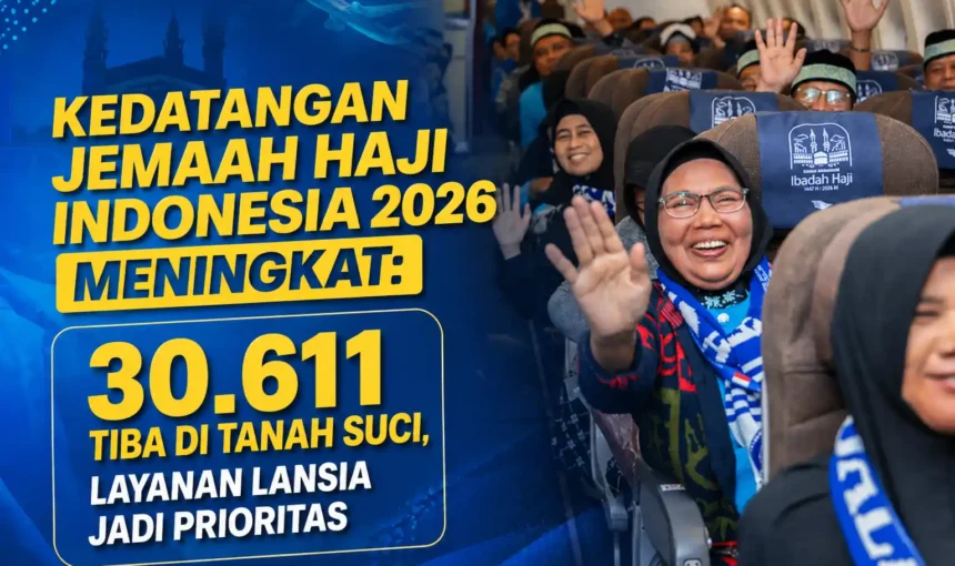 Kedatangan Jemaah Haji Indonesia 2026 Meningkat: 30.611 Tiba di Tanah Suci, Layanan Lansia Jadi Prioritas