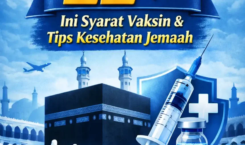 Jadwal Haji 2026 Resmi: Berangkat 22 April, Ini Syarat Vaksin & Tips Kesehatan Jemaah