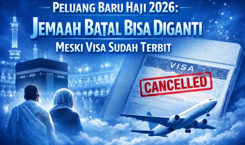 Peluang Baru Haji 2026: Jemaah Batal Bisa Diganti Meski Visa Sudah Terbit