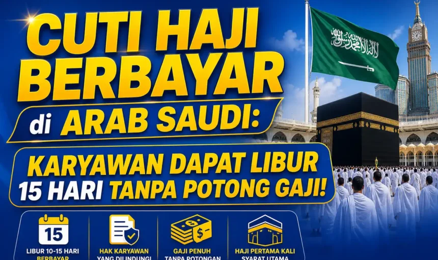 Cuti Haji Berbayar di Arab Saudi: Karyawan Dapat Libur 15 Hari Tanpa Potong Gaji!