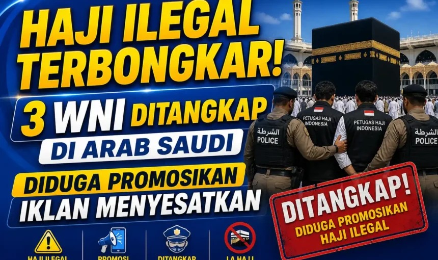 Haji Ilegal Terbongkar! 3 WNI Ditangkap di Arab Saudi Diduga Promosikan Iklan Menyesatkan