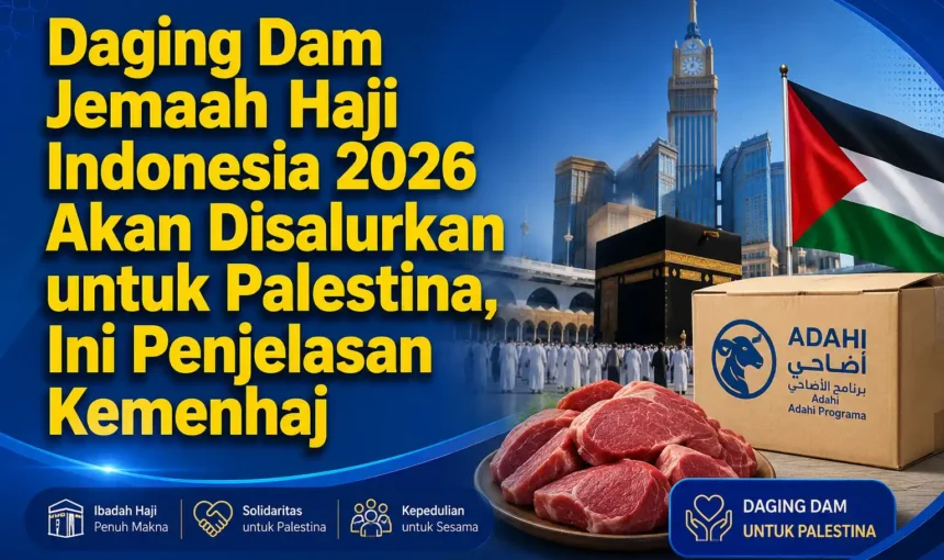 Daging Dam Jemaah Haji Indonesia 2026 Akan Disalurkan untuk Palestina, Ini Penjelasan Kemenhaj