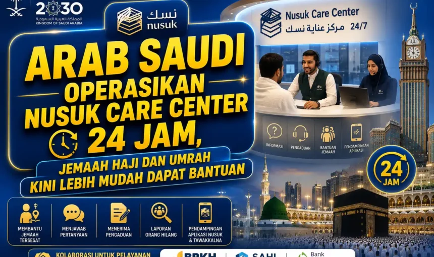 Arab Saudi Operasikan Nusuk Care Center 24 Jam, Jemaah Haji dan Umrah Kini Lebih Mudah Dapat Bantuan